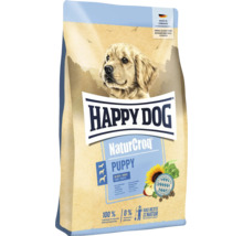 Happy Dog NaturCroq Puppy Welpenfutter Verpackung mit Hundemotiv