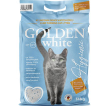 Golden White klumpenbildende Katzenstreu mit Lavendelduft, 14 Kilogramm Sack.