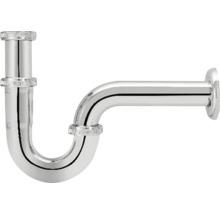 Geruchverschluss für Waschbecken aus verchromtem Metall in U-Form für den Sanitärbereich
