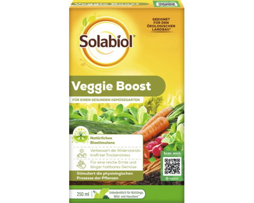 Solabiol Veggie Boost Gemüsedünger 250 Milliliter für den ökologischen Landbau geeignet als natürliches Biostimulans zur Pflanzenstärkung