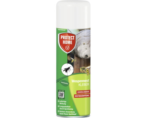 Protect Home Wespennest Kleber Spray zur insektizidfreien Nestbekämpfung mit Sofortwirkung und Langzeiteffekt durch Sprühbelag.