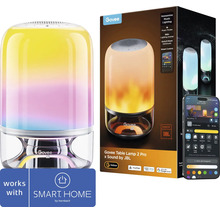 Govee Tischleuchte 2 Pro mit Lautsprecher von JBL und App Steuerung inklusive Verpackung und Smart Home by Hornbach Logo