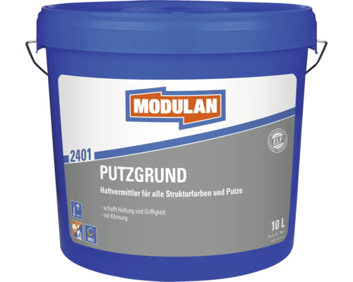 Modulan Putzgrund 2401, 10 Liter, Haftgrundierung für Strukturfarben und Putze, lösemittelfrei.