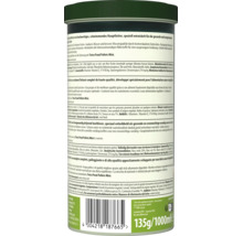 Tetra Pond Sticks Mini Fischfutter Dose mit ausführlichen Produktinformationen und Fütterungshinweisen für Teichfische.