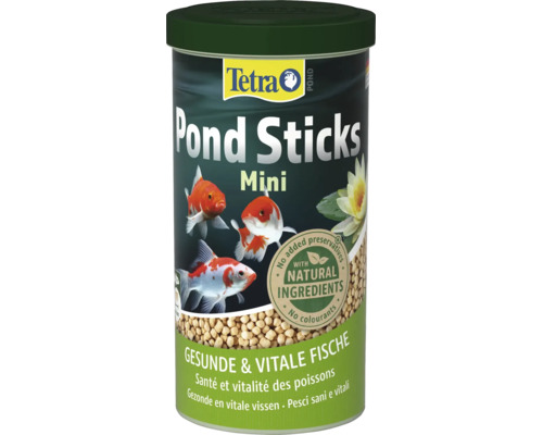 Tetra Pond Sticks Mini Teichfischfutter Dose für eine gesunde Ernährung von Teichfischen.
