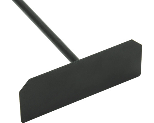 Pflanzstecker aus Metall mit rechteckigem Schild zum Beschriften