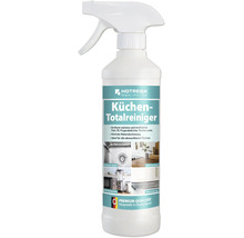 Hotrega Küchen-Totalreiniger in einer Sprühflasche zur Reinigung von Küchenoberflächen wie Spülen, Arbeitsplatten und Küchengeräten.