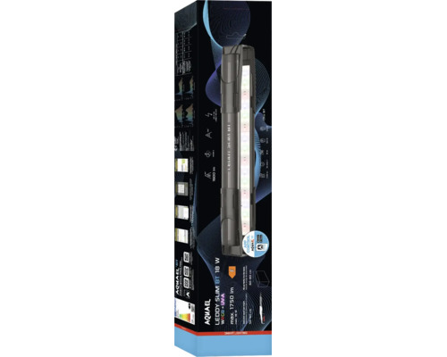 Aquael Leddy Slim BT 18 W LED Aquarienbeleuchtung mit App Steuerung für Aquarien von 58 bis 84 Zentimeter