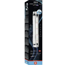 Aquael Leddy Slim BT 14 Watt WRGB plus UV-A Aquariumleuchte mit App-Steuerung in Verpackung.