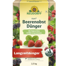 Neudorff Azet Beerenobst Dünger 2,5 kg für Beerensträucher mit Mykorrhiza und Mikroorganismen sowie Eignung für den ökologischen Landbau.