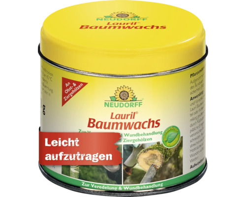 Neudorff Lauril Baumwachs für die Wundbehandlung und Veredelung von Obst- und Ziergehölzen in der praktischen Dose