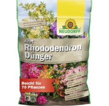 Neudorff Azet Rhododendron Dünger 1,75 kg in einem wiederverschließbaren Beutel mit Informationen zu Sofort- und Langzeitwirkung für 70 Pflanzen.