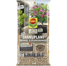Compo Bio Granuplant Drainage und Pflanzgranulat 10 Liter Beutel aus natürlichem Bimsstein mit 8 bis 16 Millimeter Körnung