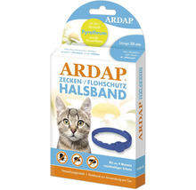 Ardap Zecken- und Flohschutzhalsband für Katzen, 35 cm, mit Wirkstoff Pyrethrum für 4 Monate Schutz gegen Zecken und Flöhe.