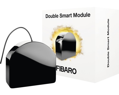 Fibaro Doppel Smart Modul mit Produktverpackung