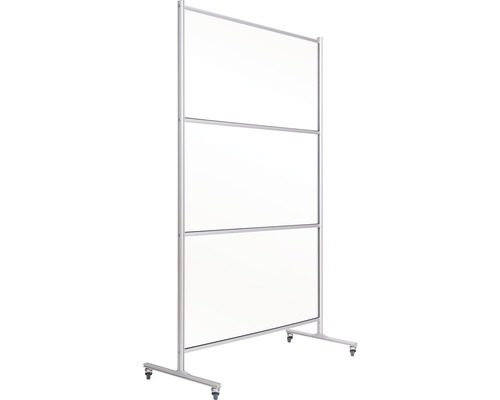 Freistehender, mobiler Raumteiler mit Rollen