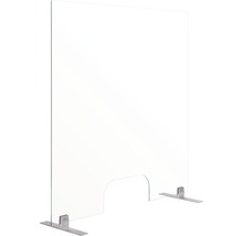 Rahmenloser Thekenaufsatz Hygieneschutz Glas 120x90 cm-thumb-0