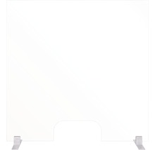 Rahmenloser Thekenaufsatz Hygieneschutz Glas 90x90 cm
