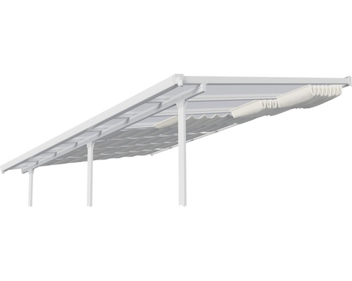 Palram Olympia Terrassendach 3x7 Meter – Aluminium-Gestell Mit 16 Mm Polycarbonat-Platten, Ganzjährig Nutzbar In Grau