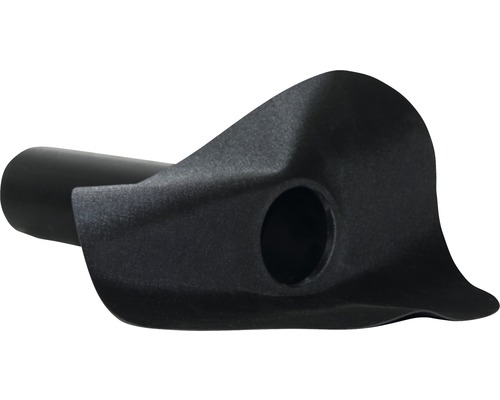 PREMIUMFOL® EPDM Dachabfluss/Regenabfluss 90° für Flachdach rund schwarz 110 mm Aufsatz für Fallrohre