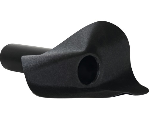 PREMIUMFOL® EPDM Dachabfluss/Regenabfluss 90° für Flachdach rund schwarz 125 mm Schutzkappe für ein Rohr