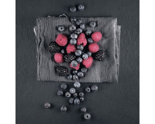 Glasbild Wild Berries 50x50 cm