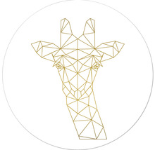 Grafik einer Giraffe im geometrischen Stil