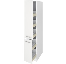 Weißer Hochschrank mit Auszügen für die Küche