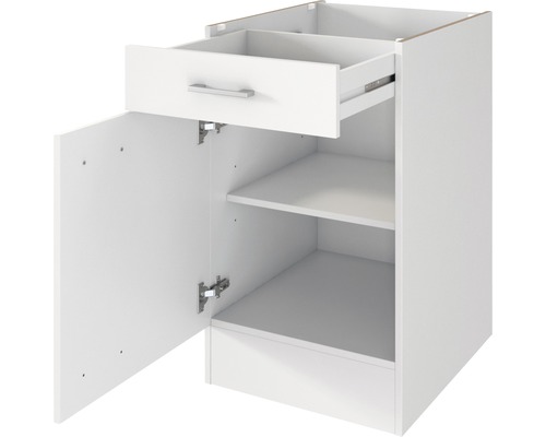 Unterschrank mit Schublade, Tür und Einlegeböden