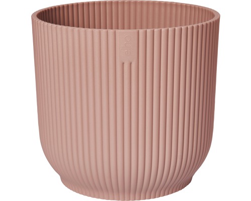 Übertopf Elho Vibes fold Kunststoff Ø 16,1 cm H 14,8 cm zartrosa Gerippter Pflanzentopf für Innenräume