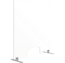 Rahmenloser Thekenaufsatz Hygieneschutz Glas 60x90 cm-thumb-1