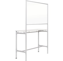 Stehtisch mit Aufsatz und Gestell aus Metall