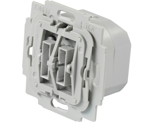 Rückansicht eines Schaltereinsatzes für Elektroinstallation