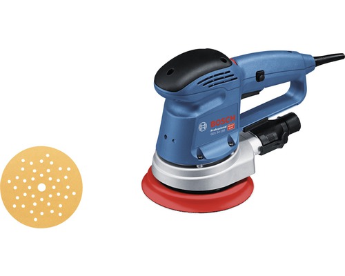 Exzenterschleifer Bosch Professional GEX 34-150 inkl. 1 x Mehrlochschleifblatt C470 und Schleifteller (150 mm) Exzenterschleifer Bosch Professional GEX 34-150 inkl. 1 x Mehrlochschleifblatt C470 und Schleifteller (150 mm)