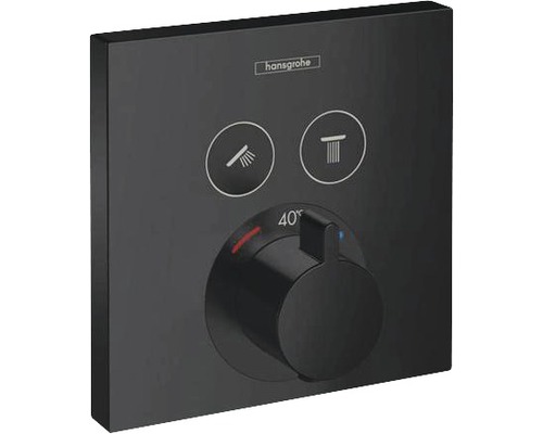 hansgrohe Unterputz Thermostat Dusche SHOWERSELECT schwarz matt ohne Unterputzgrundkörper 15763670