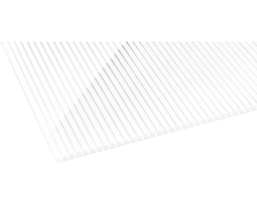 Gutta Polycarbonat Hohlkammerplatte/Stegplatte 20-16 ZEBRAPLATTE weiß 3000 x 980 x 16 mm