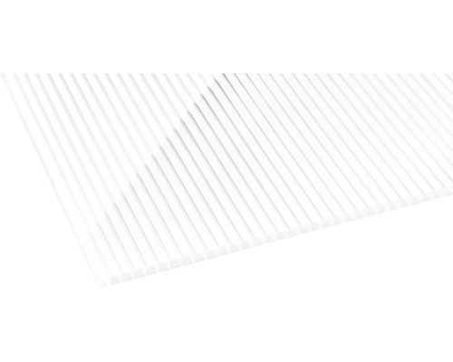 Gutta Polycarbonat Hohlkammerplatte/Stegplatte 20-16 ZEBRAPLATTE weiß 3500 x 980 x 16 mm