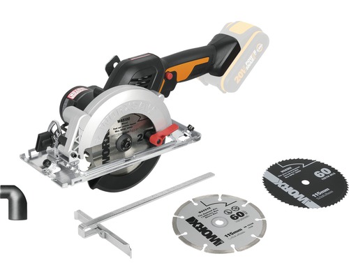 Akku-Handkreissäge WORX Nitro 20V Worxsaw 120mm/41mm WX531.9, Brushless Motor, ohne Akku und Ladegerät