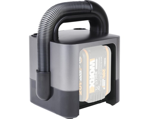 Akkusauger mit flexibler Schlauchverlängerung und Tragegriff