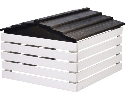 Holz Mülltonnenbox mit Deckel