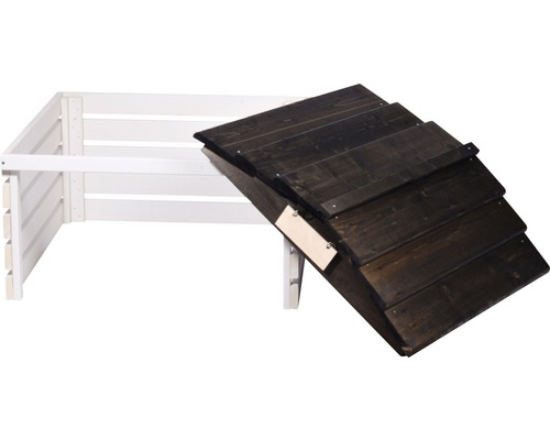 Komposter aus Holz mit Deckel