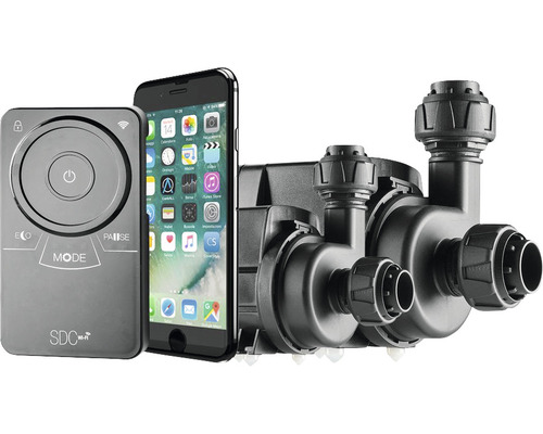 Multifunktionspumpe SICCE Syncra SDC 7.0 programmierbar per APP 3000 - 7000 l/h Doppel-Förderpumpe mit Steuerung und Smartphone