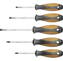 Schraubendrehersatz Set MAXXPRO NATURE 5tlg. 3 x Schlitz, 2 x PH