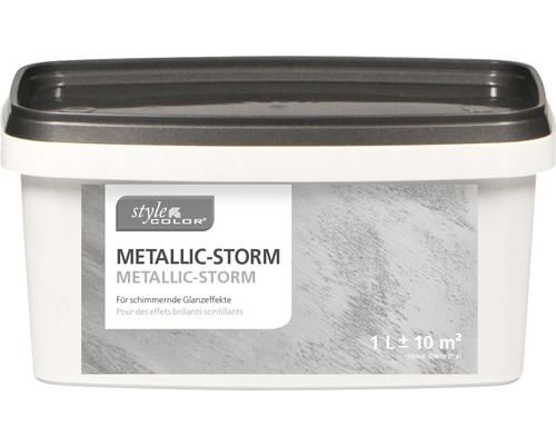 Wandfarbe StyleColor Metallic-Storm silber 1 l-0