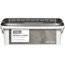 Wandfarbe StyleColor Metallic Storm anthrazit 2,5 l