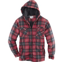 Holzfällerjacke mit Kapuze und Reißverschluss