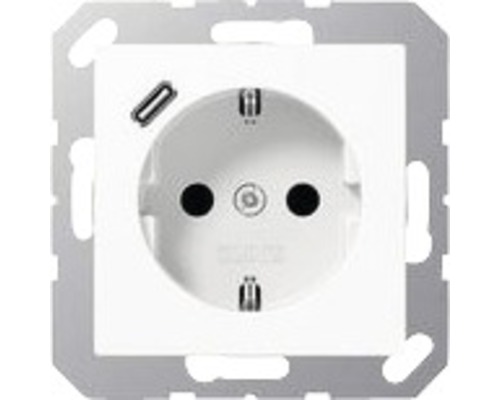 2x USB-Steckdose Zum Einbau – 2,4A Pro Port, Alpinweiß, CE-zertifiziert