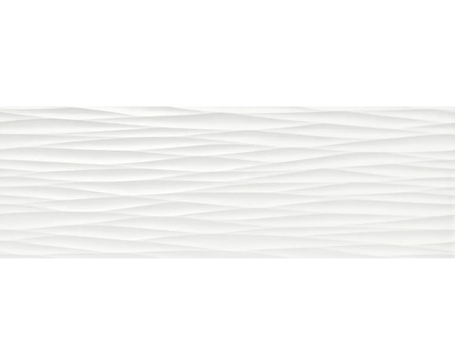 Wandfliese Dune Snow weiß 3D matt 30x90 cm rektifiziert-0