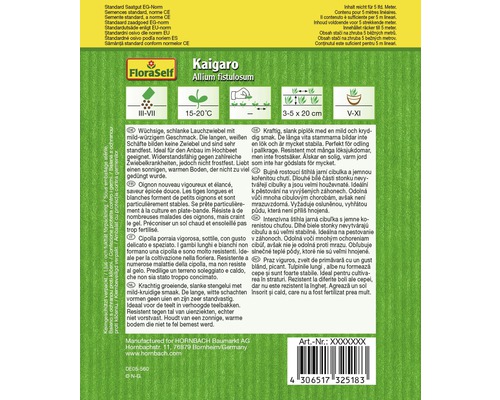 Samenpackung Kaigaro Allium fistulosum von FloraSelf