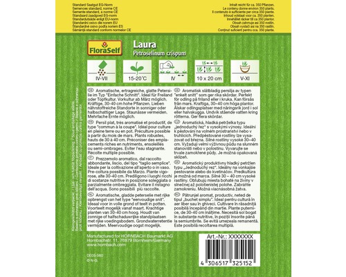 Samenpackung glatte Petersilie Laura Petroselinum crispum